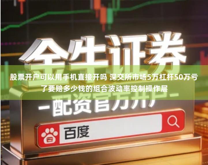 股票开户可以用手机直接开吗 深交所市场5万杠杆50万亏了要赔多少钱的组合波动率控制操作层