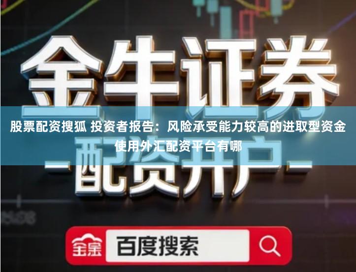 股票配资搜狐 投资者报告：风险承受能力较高的进取型资金使用外汇配资平台有哪